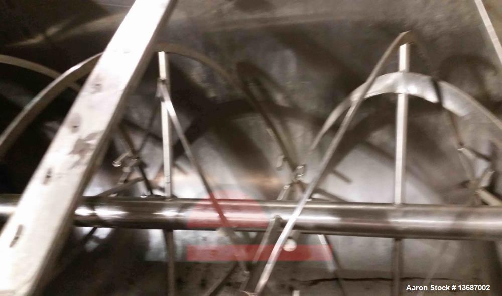 Used 100 Cubic Foot Double Spiral Ribbon Mixer.