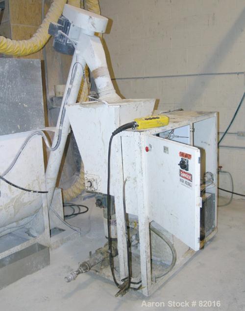 USED: Hoge Warren Zimmerman Mason Flo Mixer, model 250-A, carbon steel. Designed to produce cement and plaster slurries automatically. Continuously meters dry material and water into a homogenous mix...