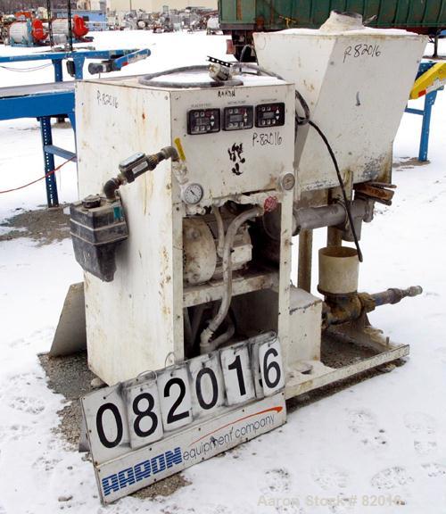 USED: Hoge Warren Zimmerman Mason Flo Mixer, model 250-A, carbon steel. Designed to produce cement and plaster slurries automatically. Continuously meters dry material and water into a homogenous mix...