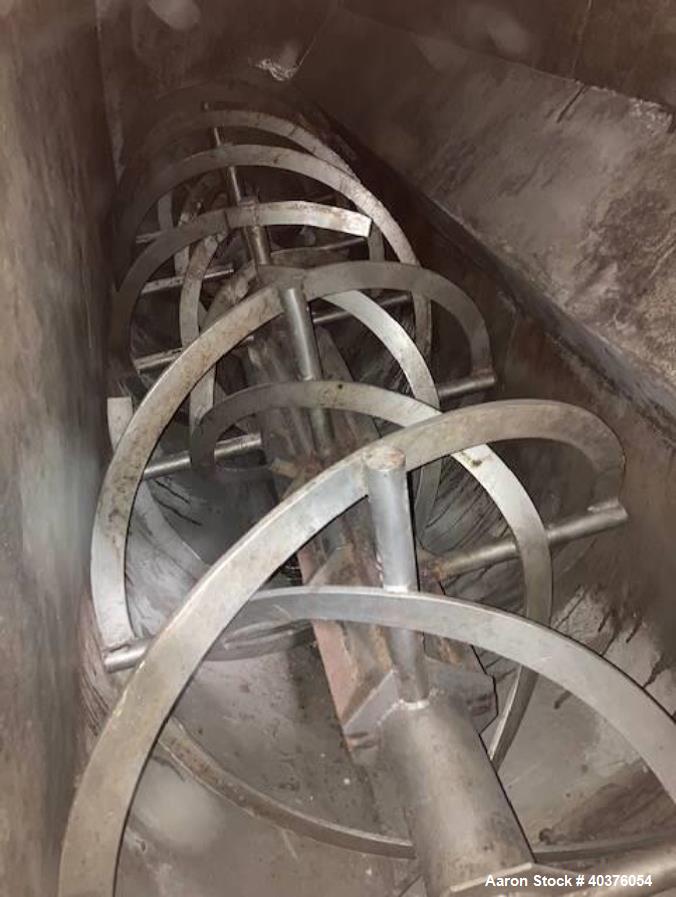 Used 300 Cubic Foot SS Jacketed SS Double Ribbon Blender
