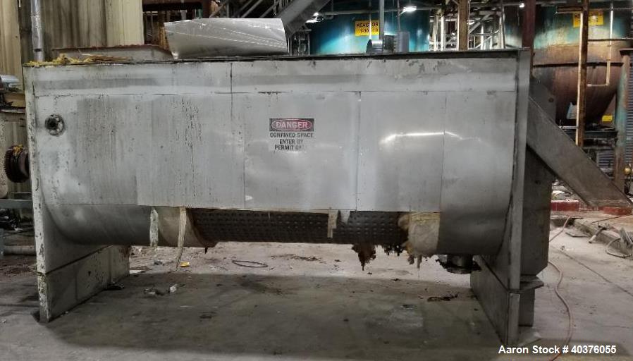 Used Young 200 Cubic Foot Stainless Steel Jacketed Double Ribbon Blender Mixer