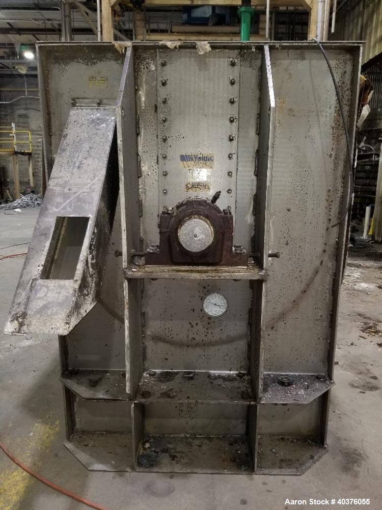 Used Young 200 Cubic Foot Stainless Steel Jacketed Double Ribbon Blender Mixer