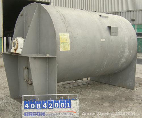 Used American Process Ribbon Blender, model BMT. Cylindrical mixing chamber, stainless steel.  (No drive)