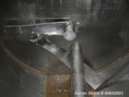 Used American Process Ribbon Blender, model BMT. Cylindrical mixing chamber, stainless steel.  (No drive)