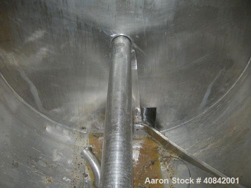 Used American Process Ribbon Blender, model BMT. Cylindrical mixing chamber, stainless steel.  (No drive)
