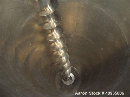 Used Ribbon Blender, J H Day 131 Cubic Foot, Stainless Steel.