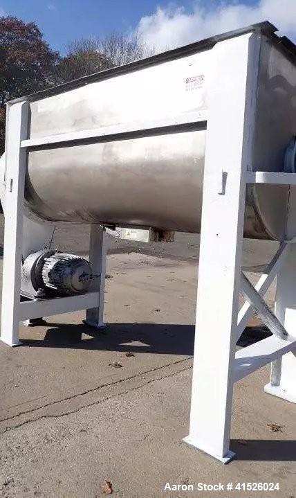Used Stainless Steel Double Ribbon Blender – 54 Cu. Ft. Capacity