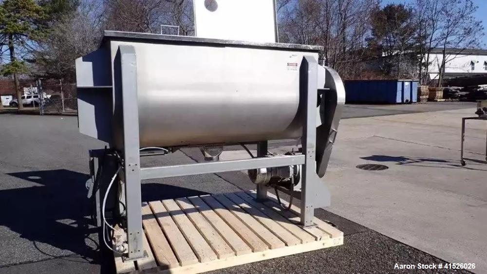 Used 52 Cubic Foot Stainless Steel Food Grade Double Ribbon Blender