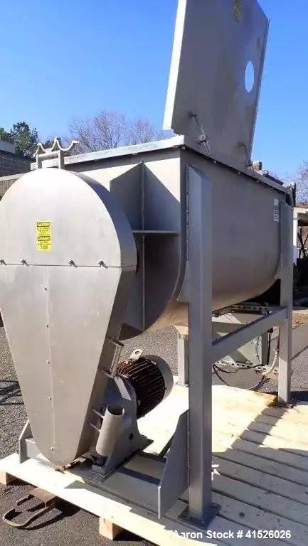 Used 52 Cubic Foot Stainless Steel Food Grade Double Ribbon Blender