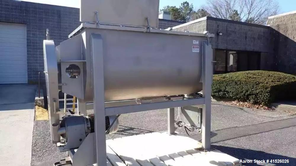 Used 52 Cubic Foot Stainless Steel Food Grade Double Ribbon Blender