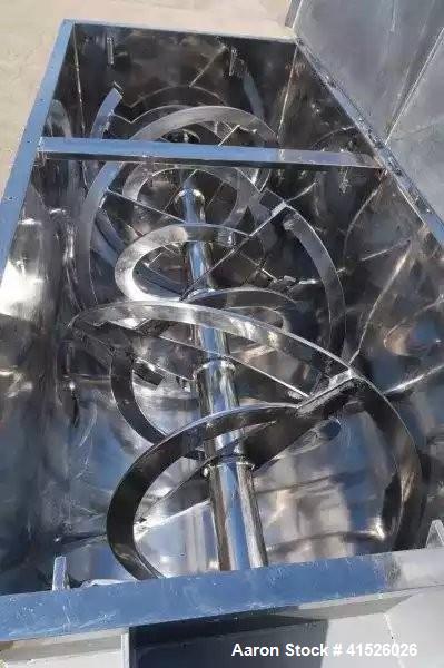 Used 52 Cubic Foot Stainless Steel Food Grade Double Ribbon Blender