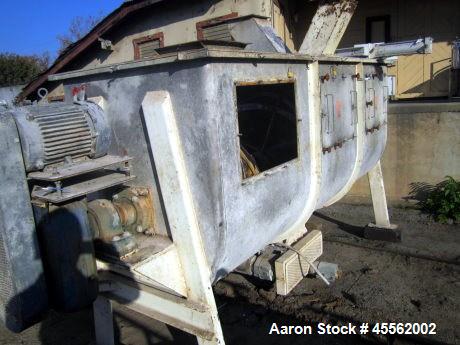 Used Ribbon Blender, 100 Cubic Feet, Stainless Steel