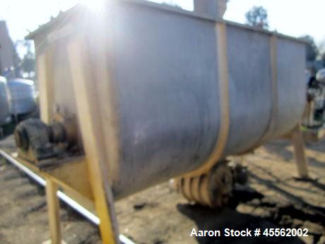 Used Ribbon Blender, 100 Cubic Feet, Stainless Steel