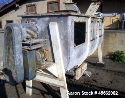 Used Ribbon Blender, 100 Cubic Feet, Stainless Steel