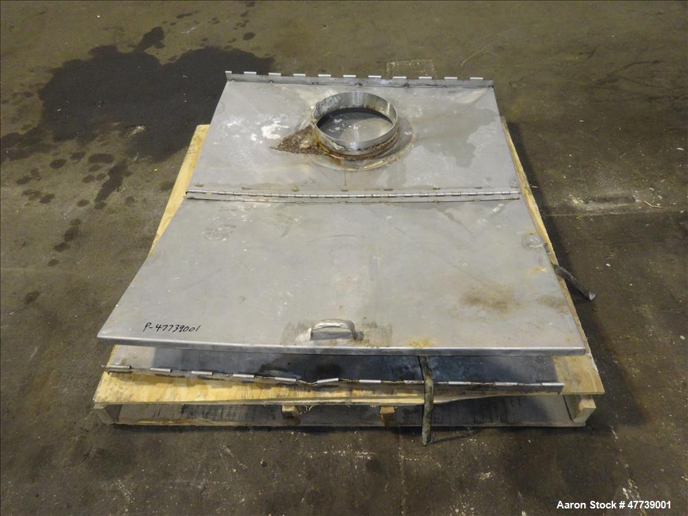 Used Ribbon Blender, Approximate 70 Cubic Feet, 304 Stainless Steel.