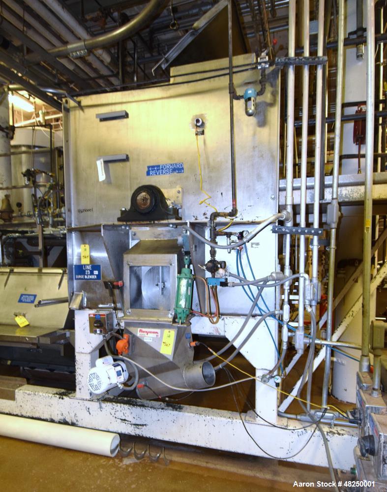 Used Double Spiral Ribbon Blender, Stainless Steel.