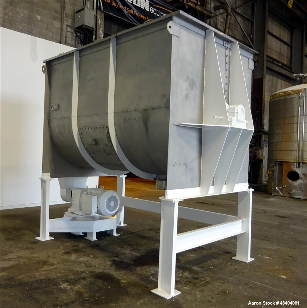 Used Winbco Tank Company Double Spiral Ribbon Blender, Approximate 320 Cubic Fe