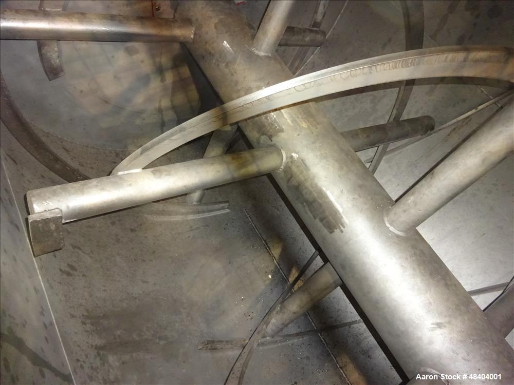 Used Winbco Tank Company Double Spiral Ribbon Blender, Approximate 320 Cubic Fe