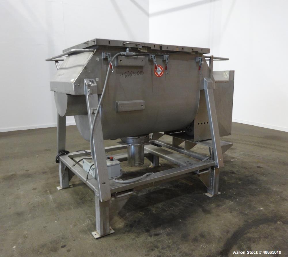 Used S. Howes Double Spiral Ribbon Blender, Approximate 30 Cubic Feet.
