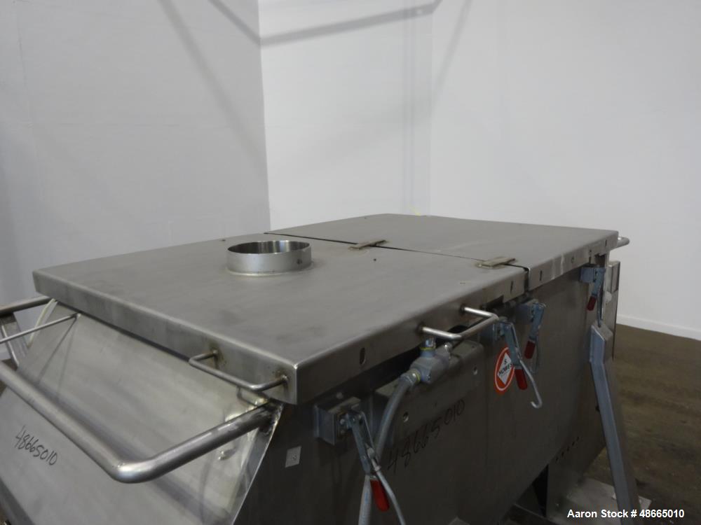 Used S. Howes Double Spiral Ribbon Blender, Approximate 30 Cubic Feet.