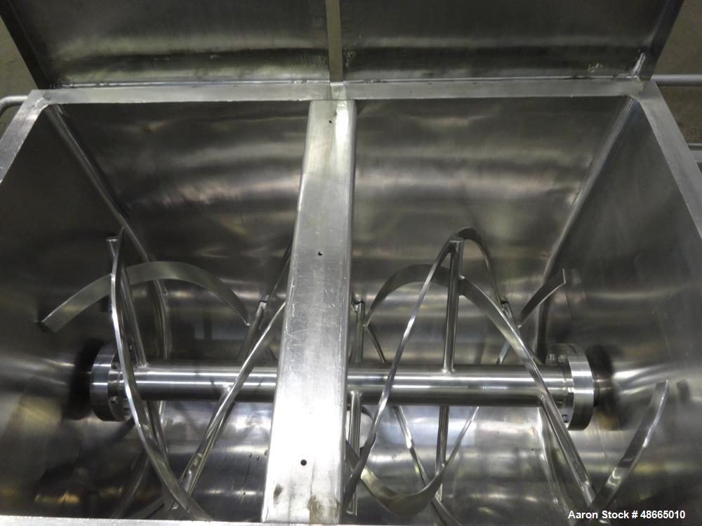 Used S. Howes Double Spiral Ribbon Blender, Approximate 30 Cubic Feet.