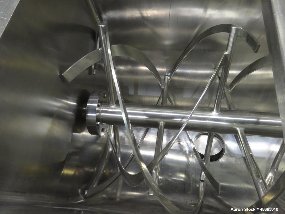 Used S. Howes Double Spiral Ribbon Blender, Approximate 30 Cubic Feet.