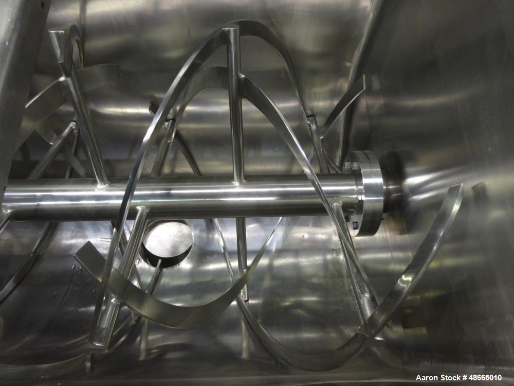 Used S. Howes Double Spiral Ribbon Blender, Approximate 30 Cubic Feet.