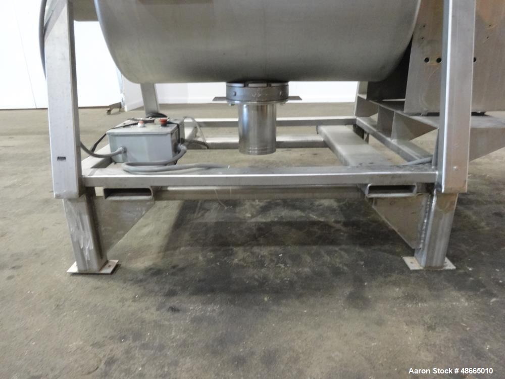 Used S. Howes Double Spiral Ribbon Blender, Approximate 30 Cubic Feet.