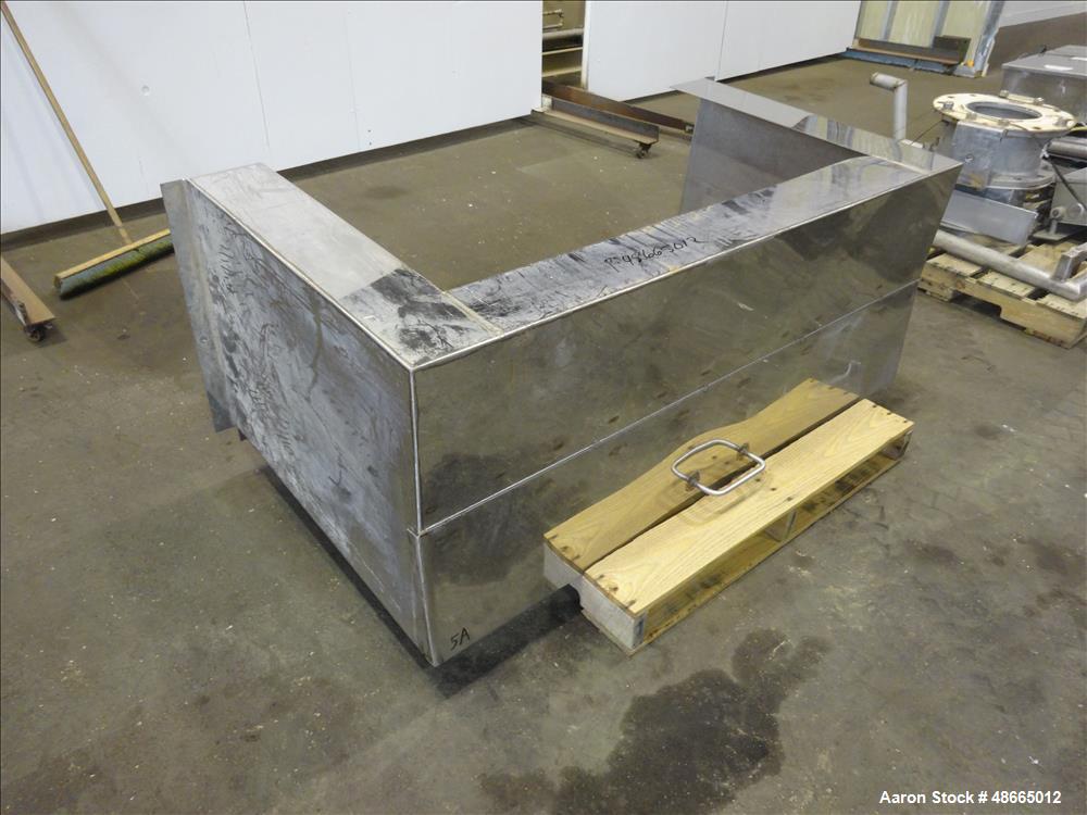 Used Ribbon Blender, Approximate 178 Cubic Feet, 304 Stainless Steel.