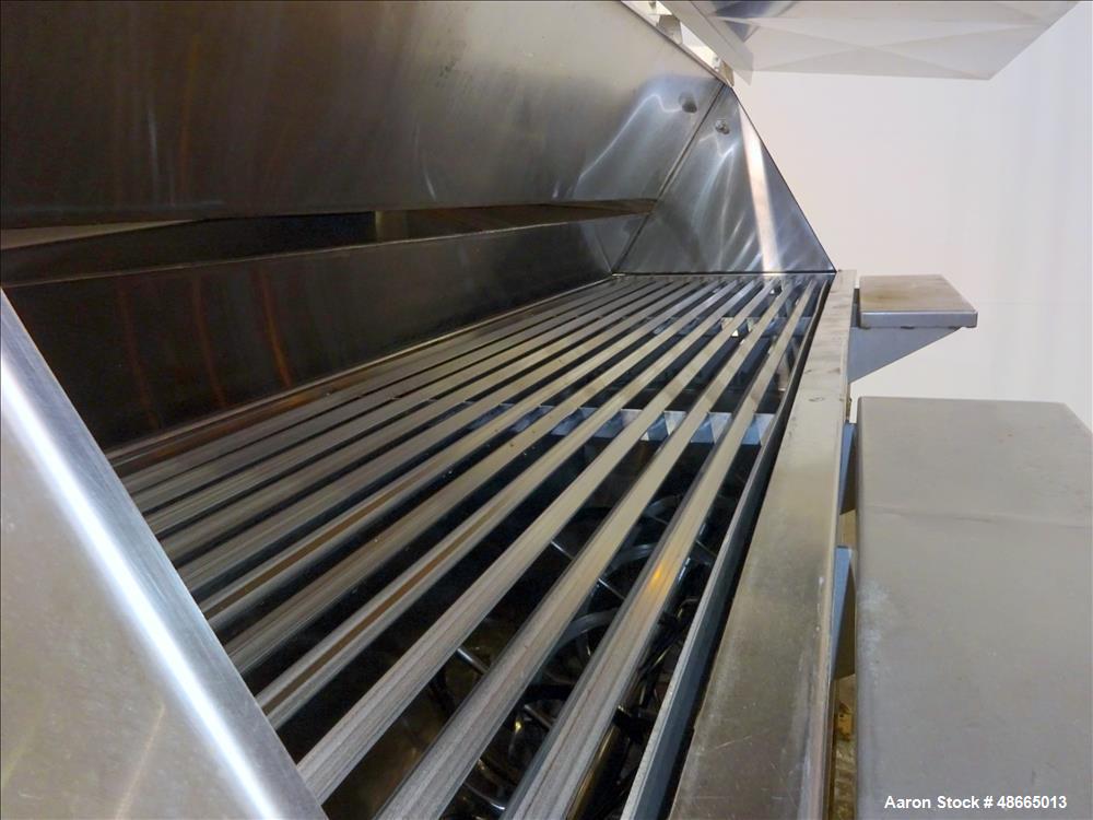Used Ribbon Blender, Approximate 103 Cubic Foot Capacity, 304 Stainless Steel.
