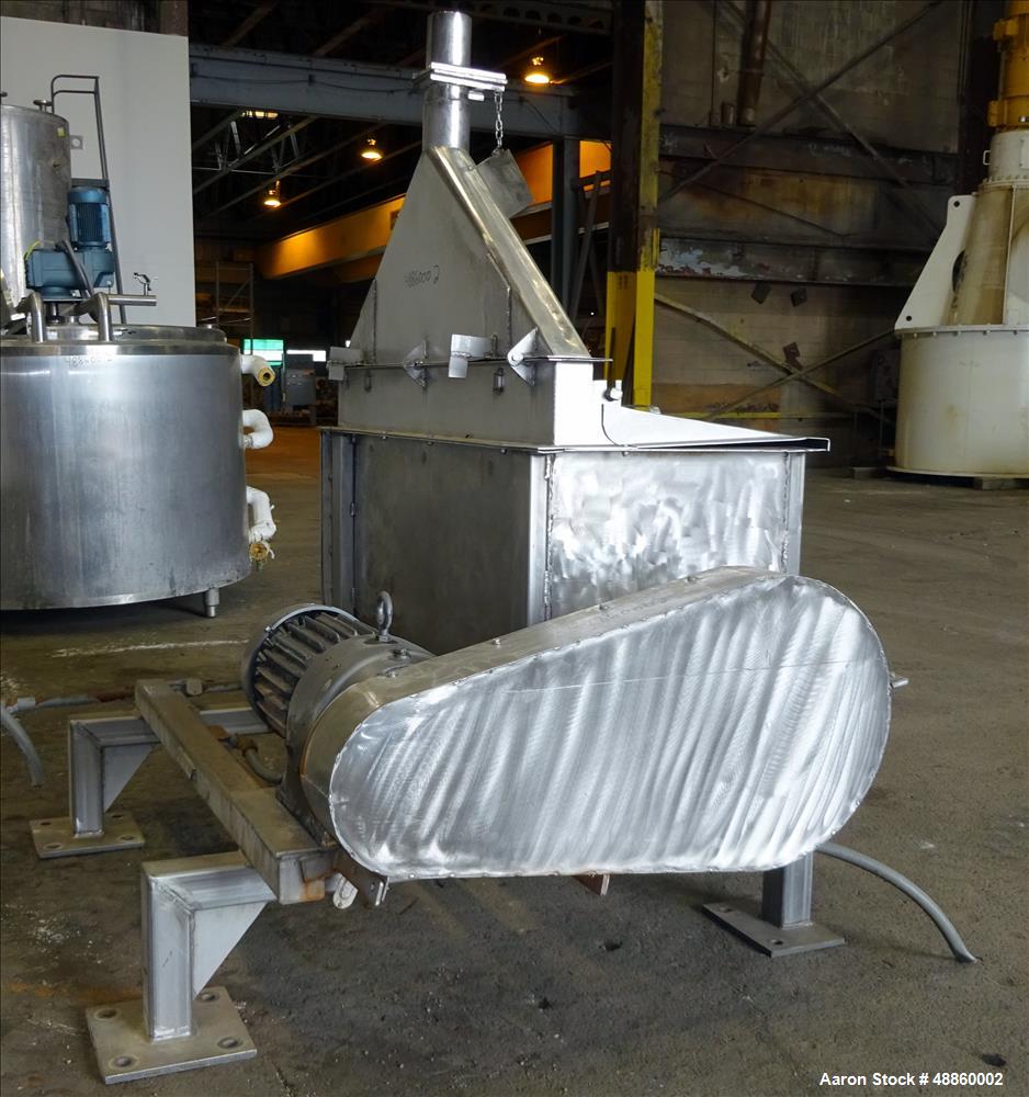 Used Ribbon Blender, Approximate 11.9 Working Cubic Feet Capacity, 304 Stainles