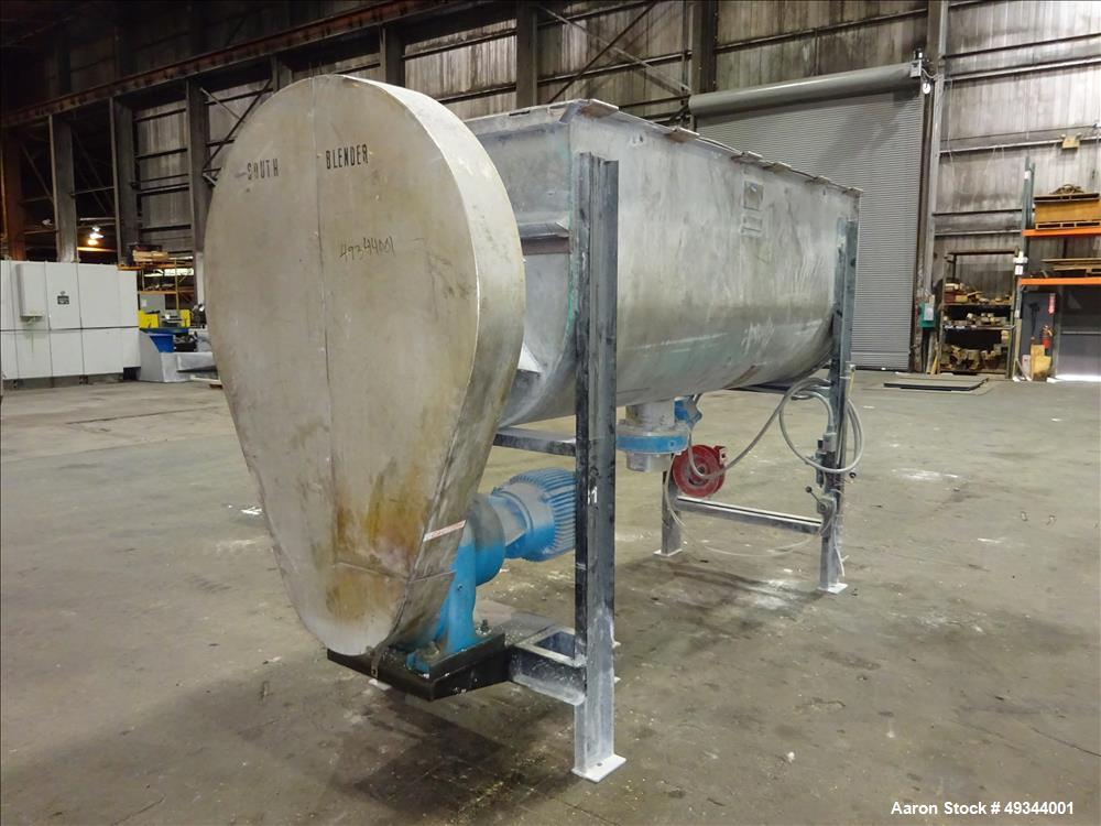 Used Double Spiral Ribbon Blender, Approximate 64 Cubic Feet Working Capacity.