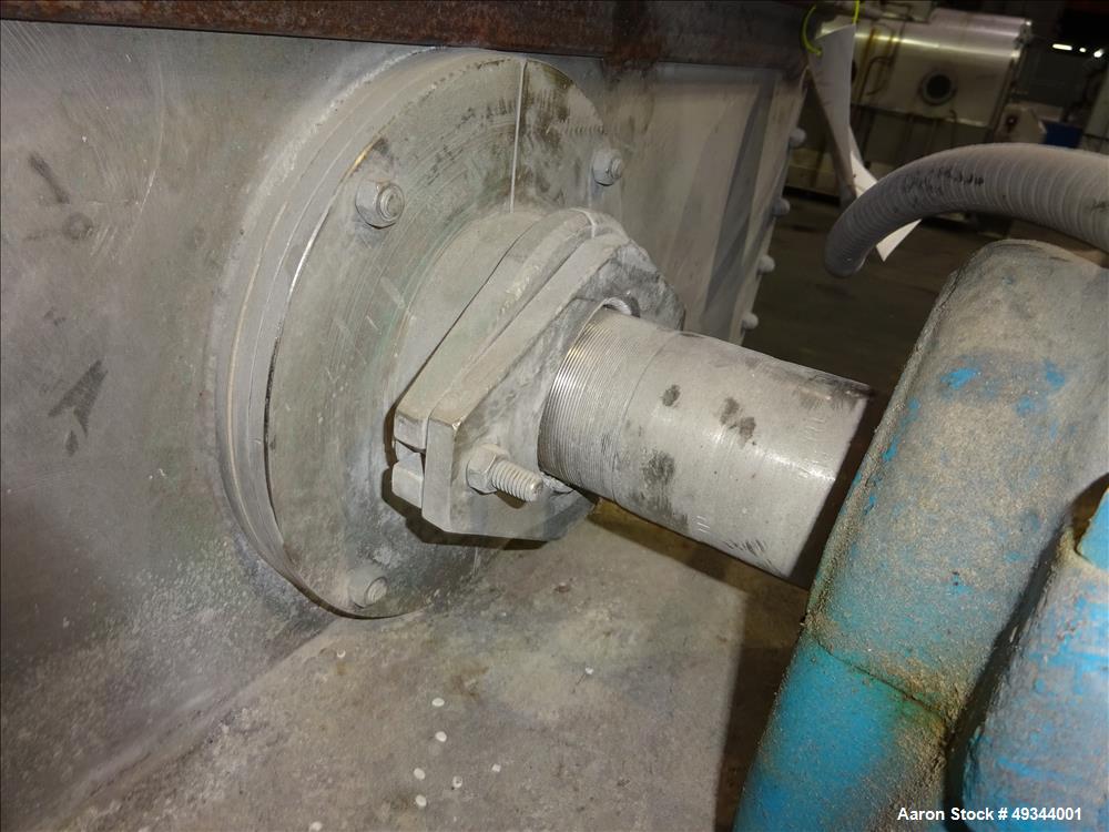Used Double Spiral Ribbon Blender, Approximate 64 Cubic Feet Working Capacity.