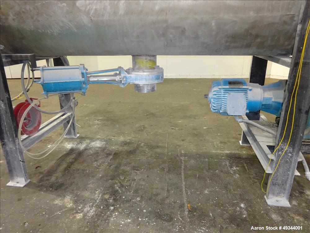 Used Double Spiral Ribbon Blender, Approximate 64 Cubic Feet Working Capacity.