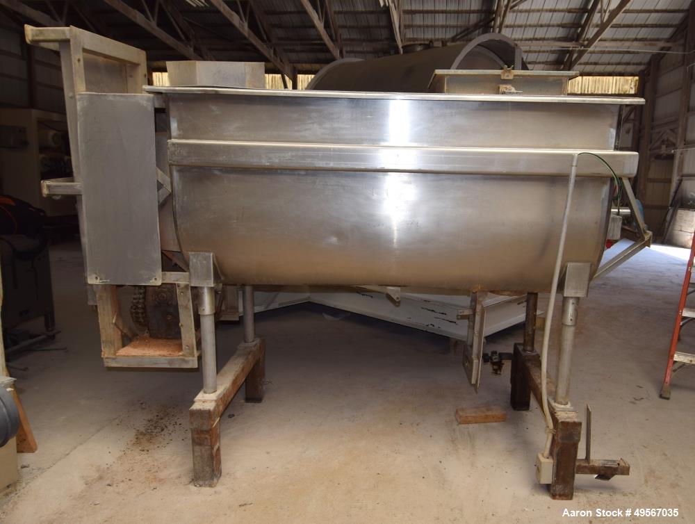Used Double Spiral Ribbon Blender, Approximately 37 Cubic Feet
