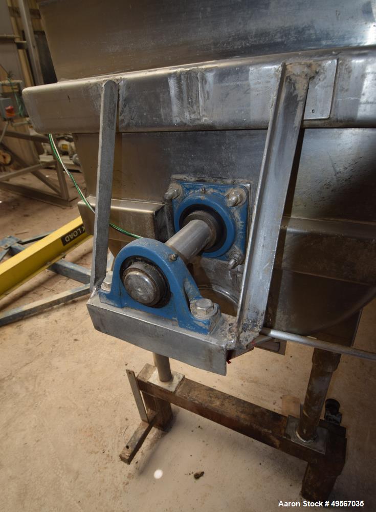 Used Double Spiral Ribbon Blender, Approximately 37 Cubic Feet
