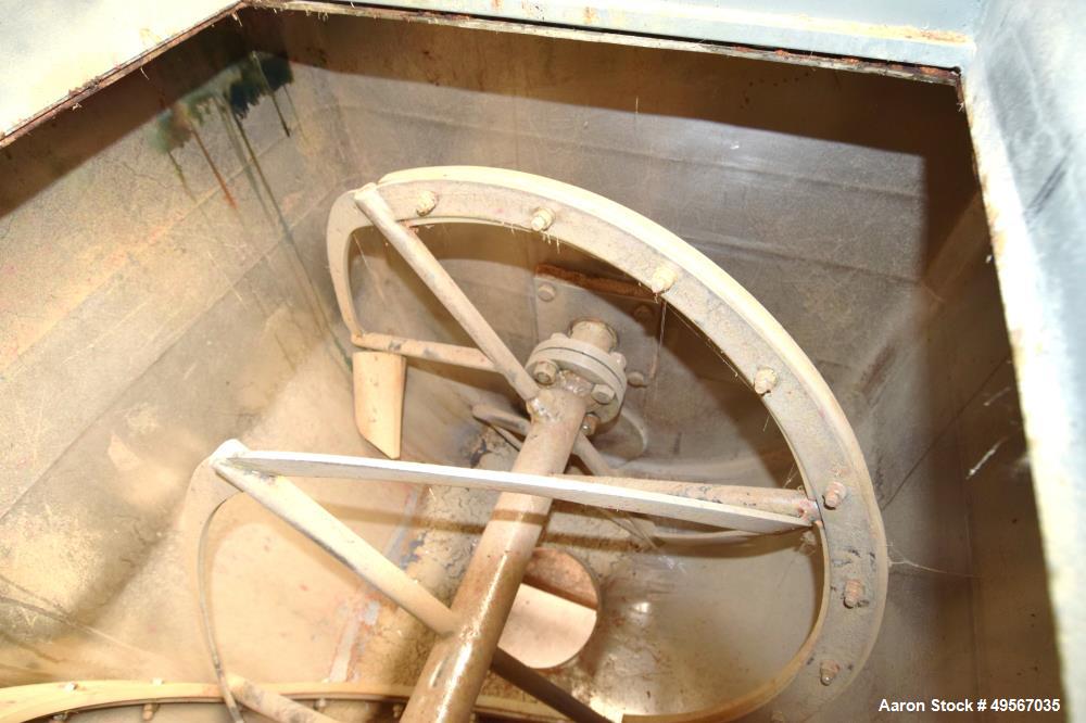 Used Double Spiral Ribbon Blender, Approximately 37 Cubic Feet