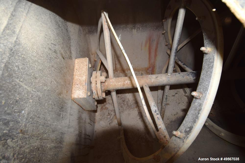 Used Double Spiral Ribbon Blender, Approximately 37 Cubic Feet