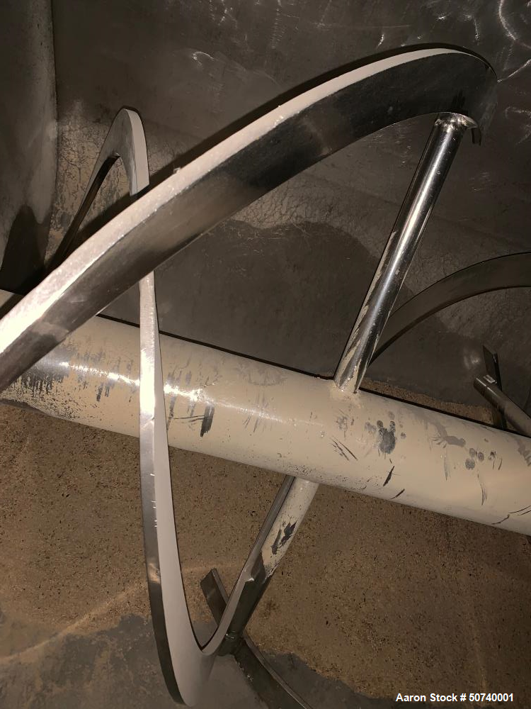 Used 50 Cubic Foot Stainless Steel Ribbon Blender
