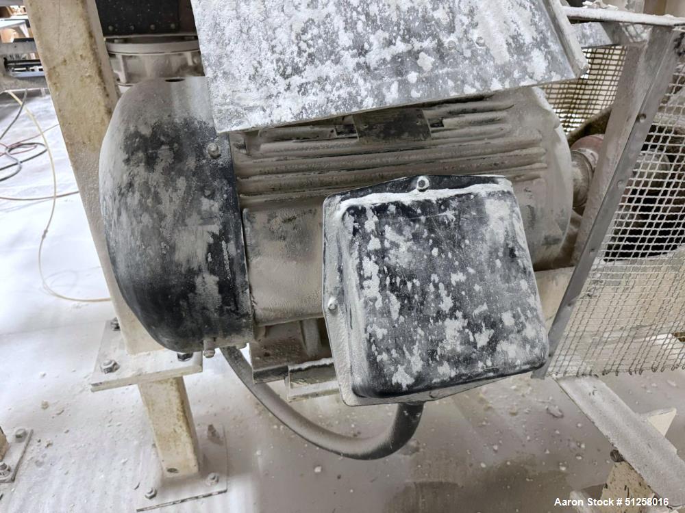 222 Cu Ft Used Stainless Steel Ribbon Blender with Jacket, Top Cover, Bottom Outlet Valve