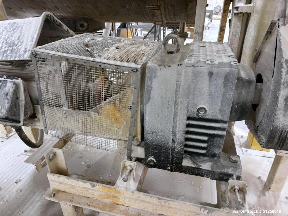 222 Cu Ft Used Stainless Steel Ribbon Blender with Jacket, Top Cover, Bottom Outlet Valve