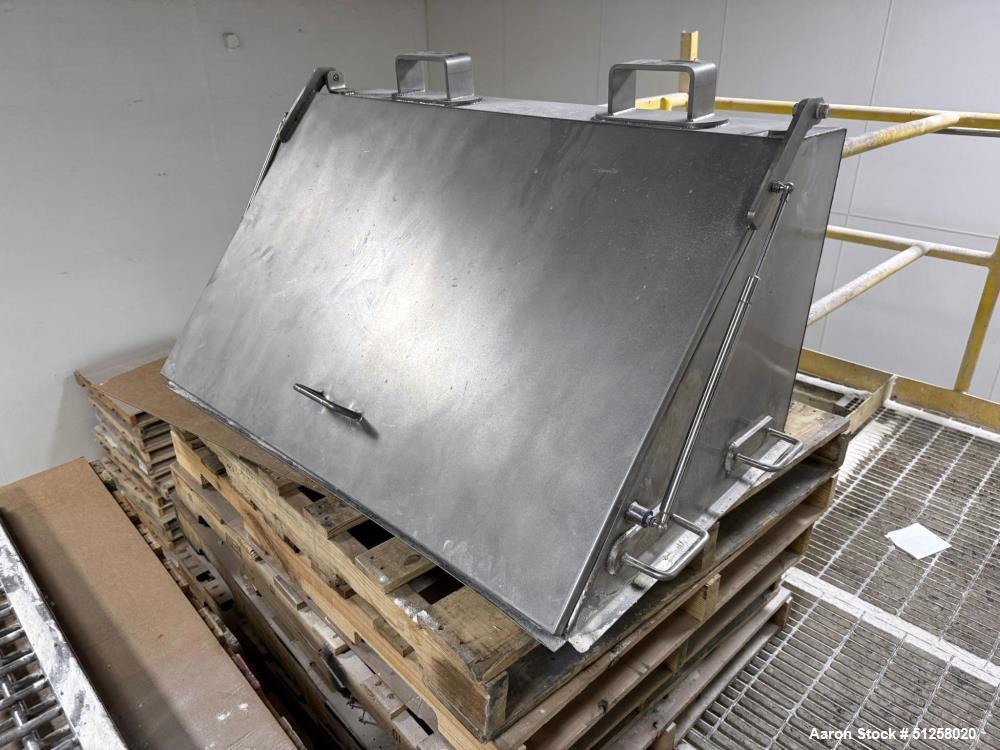 Used Industrial Ribbon Blender, 200 Cubic Foot, Stainless Steel, 50 HP with Rotary Valve