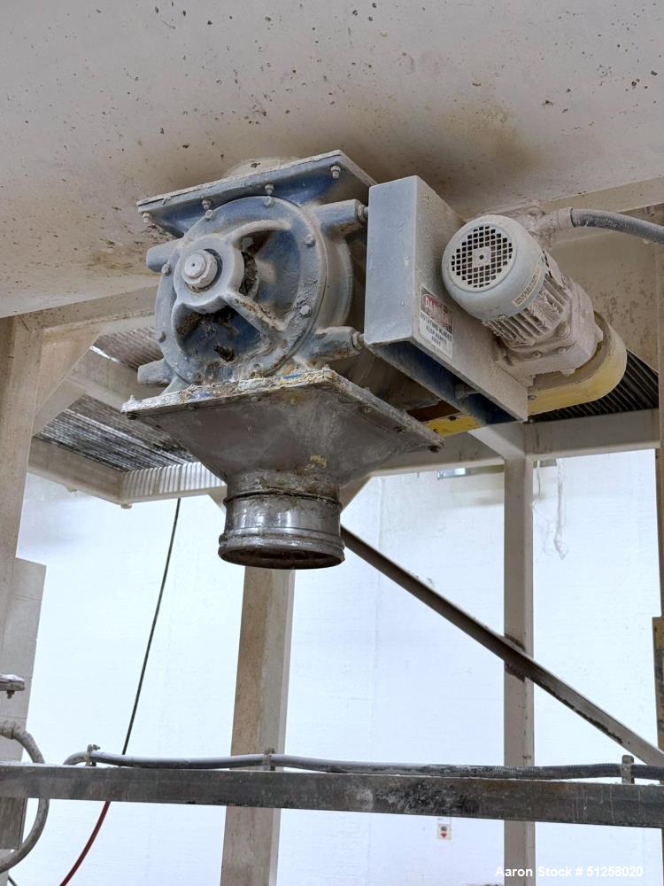 Used Industrial Ribbon Blender, 200 Cubic Foot, Stainless Steel, 50 HP with Rotary Valve