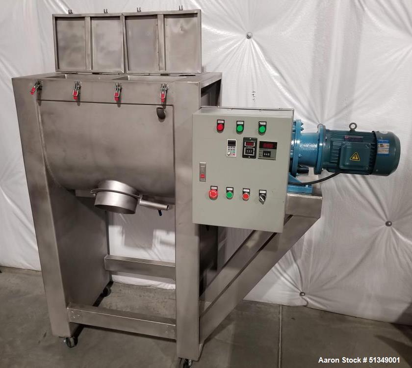 Unused - 5 Cubic Foot Ribbon Blender with Oil Heating Jacket