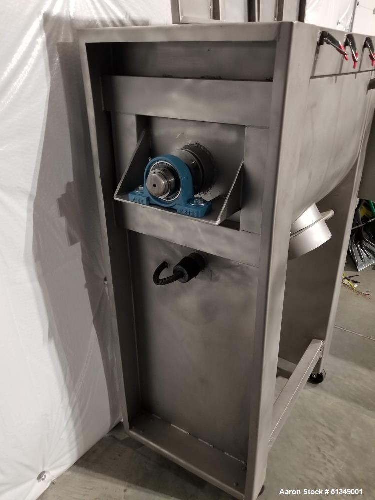 Unused - 5 Cubic Foot Ribbon Blender with Oil Heating Jacket