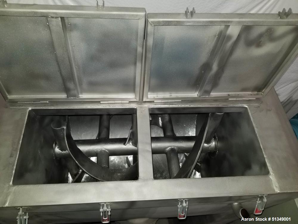 Unused - 5 Cubic Foot Ribbon Blender with Oil Heating Jacket