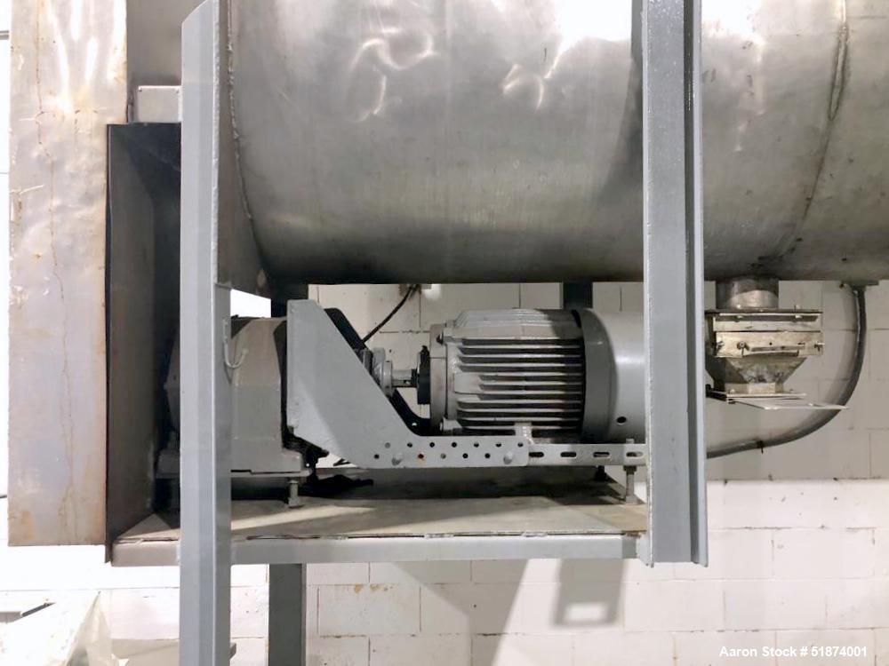 Used 80 Cubic Foot Stainless Steel Double Ribbon Blender