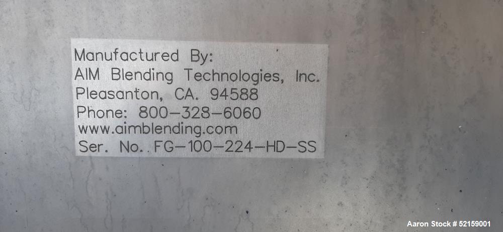 Used AIM Blending Technologies Ribbon Blender