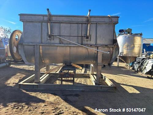 Industrial-Grade 350 Cu. Ft. Stainless Steel Ribbon Mixer for Large-Scale Blending
