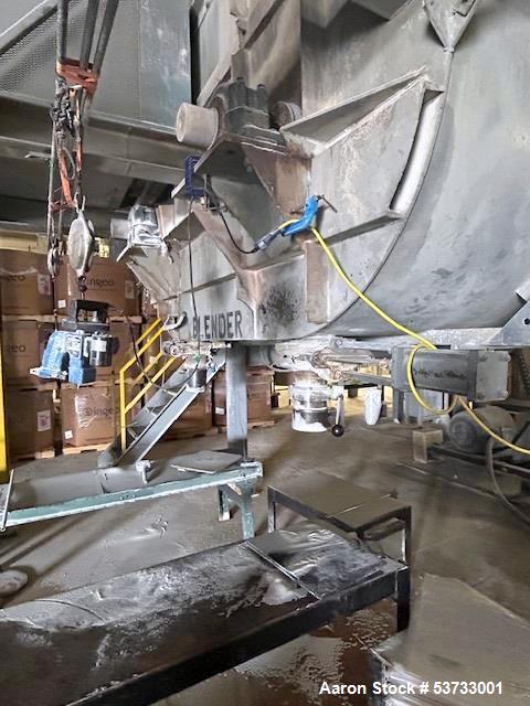 Dual Shaft Ribbon Blender. Stainless steel construction